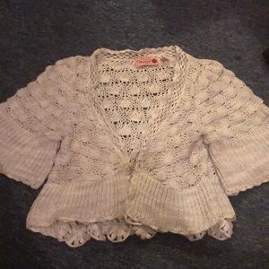 Anthropologie Crocheted Cardigan